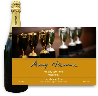 Buy Personalised Champagne - Cup Label